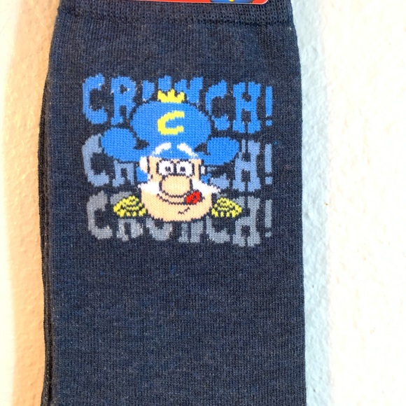 Cap’n Crunch Blue Men’s Novelty Crew Socks - Picture 2 of 3
